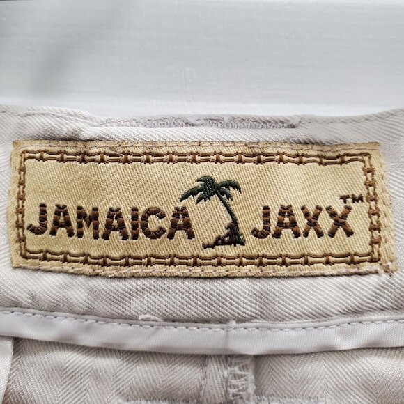 Jamaica Jaxx Men's Light Beige Silk Blend Pleated Dress Pants Trouser Size 38x32 - Picture 4 of 9